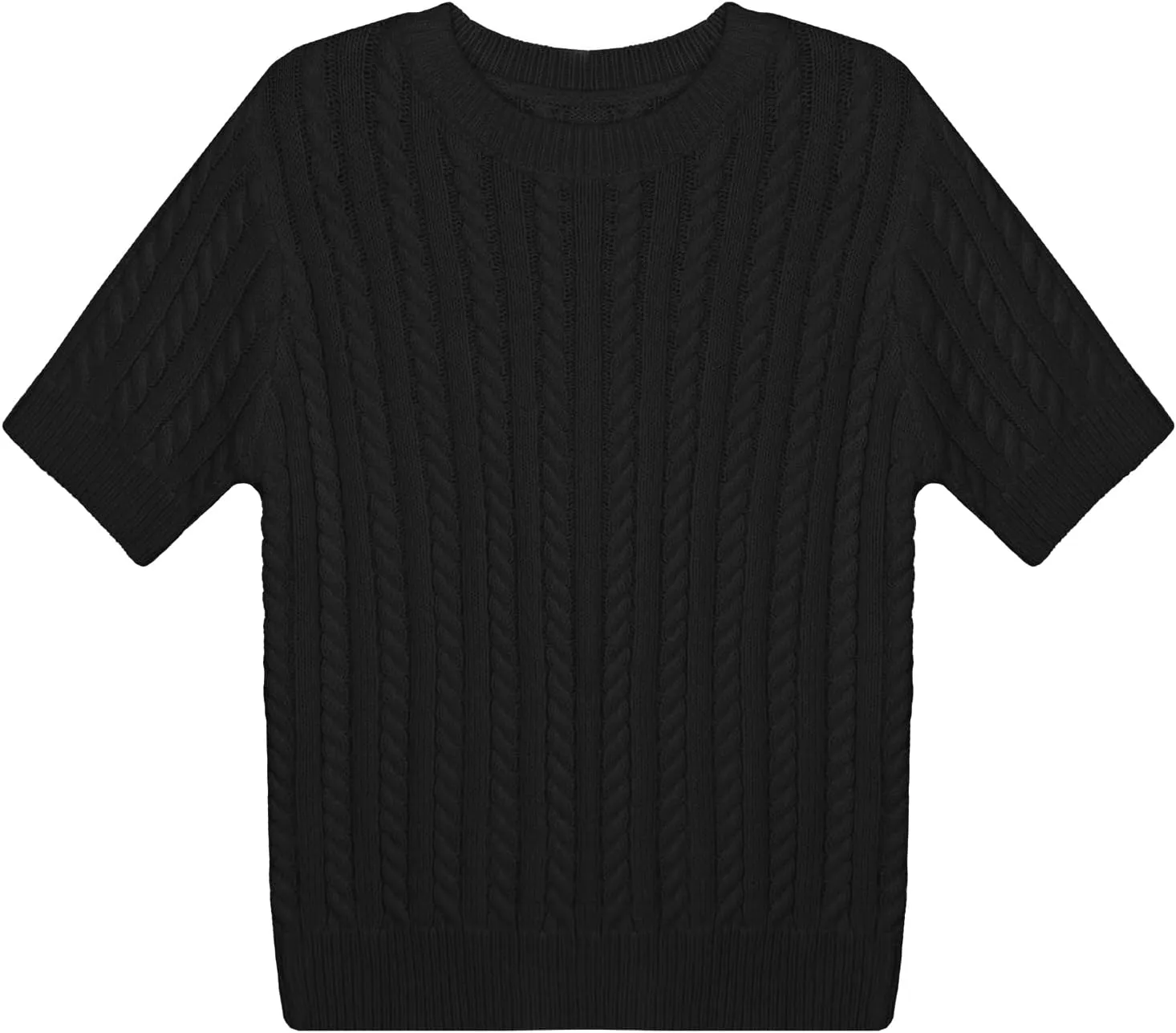 Womens Lightweight Slim Fit Cropped Short Sleeve Sweater Spring 2025 Outfits Crewneck Thin Sheer Knit T-Shirt Top