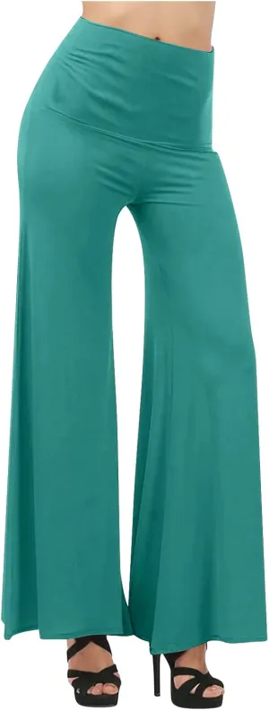Women's Loose High Waist Wide Leg Pants Workout Out Casual Trousers Yoga Gym Flared Pants Palazzo Dress Pants