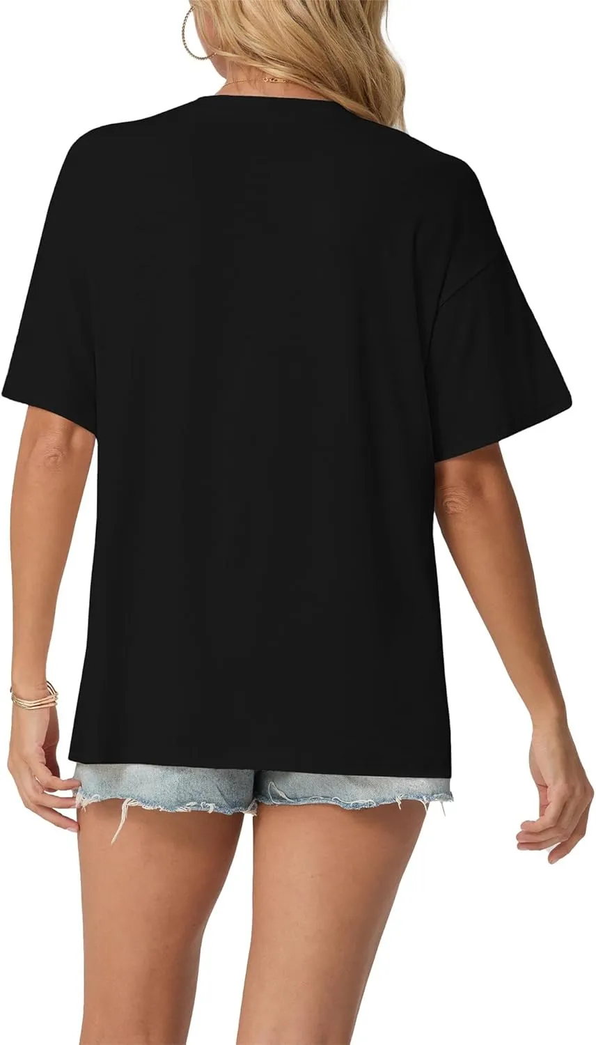 Women's Nashville Country Music City Oversized Graphic T-Shirts Casual Band Tees Short Sleeve Rock Roll Tops