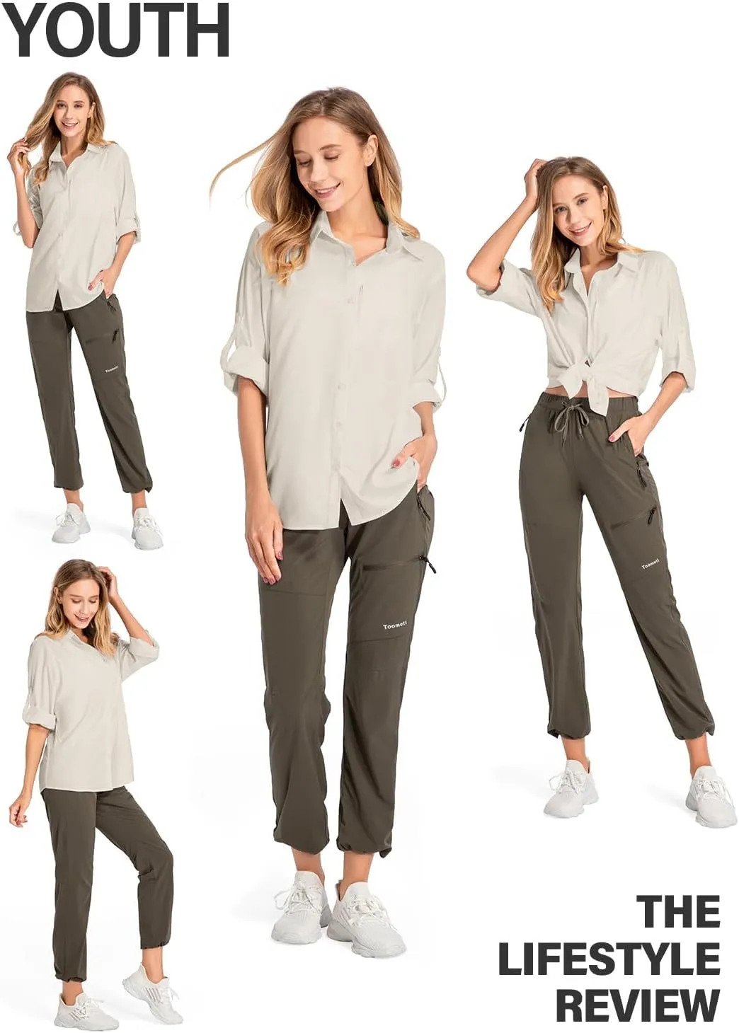 Women's UPF 50 Long Sleeve Sun Protection Shirts Quick Dry Outdoor Fishing Hiking Travel Shirt