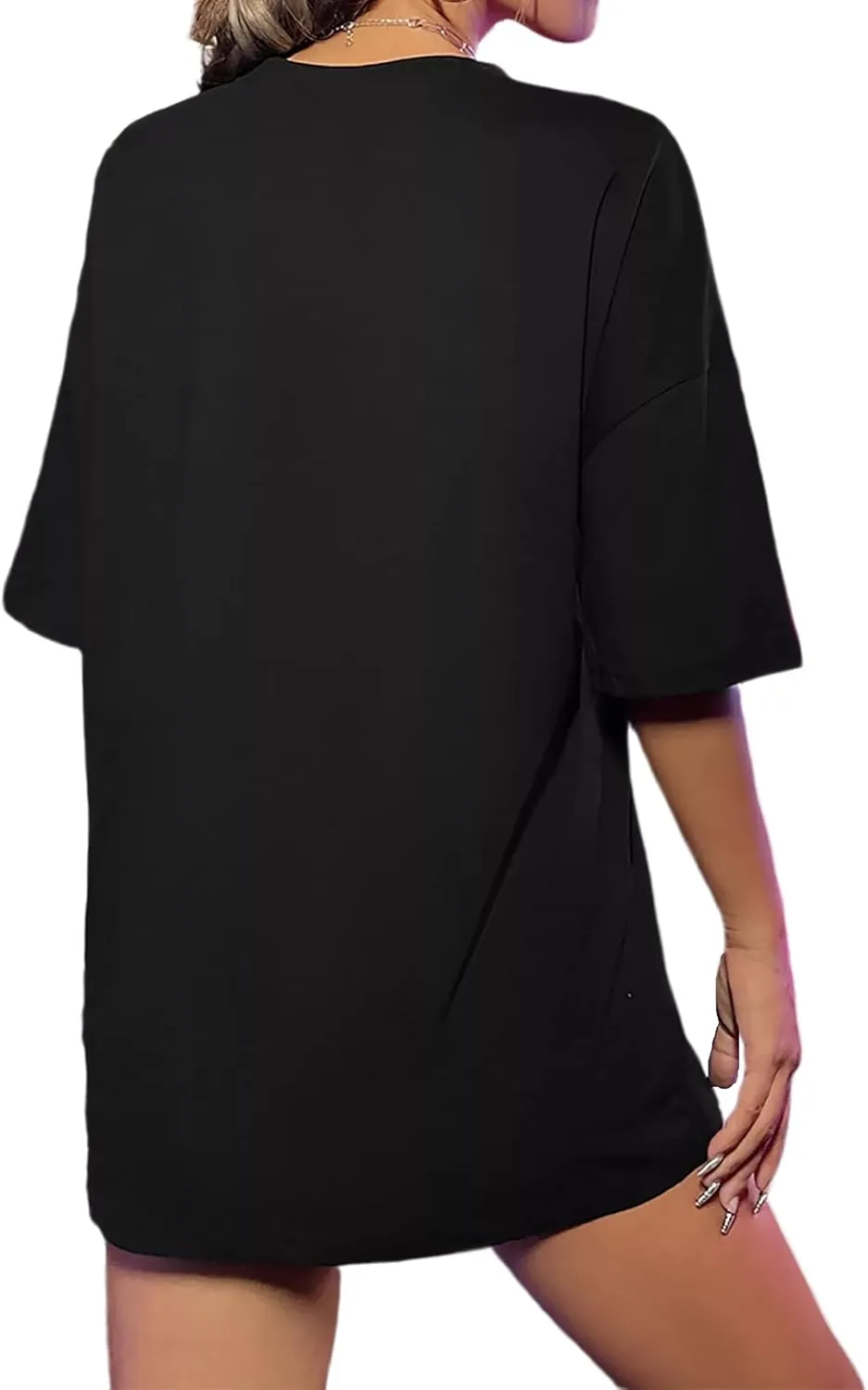 Zoyami Womens Oversized T Shirt Graphic Tee Casual Summer Loose Short Sleeve Top